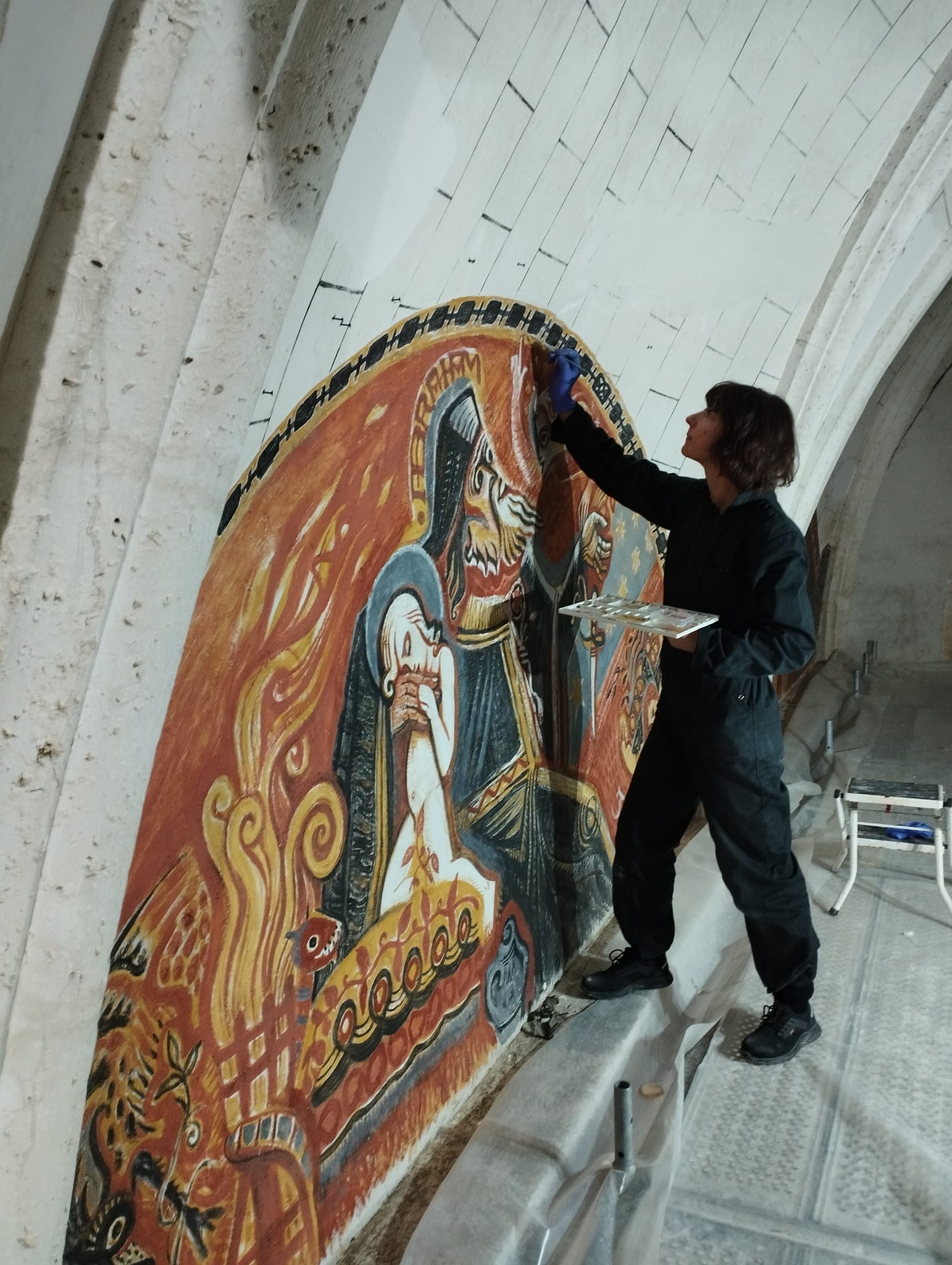 Peintures médiévales — Église Sainte-Marie de Chignac